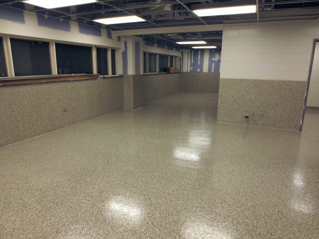 Seamless Flooring System in University