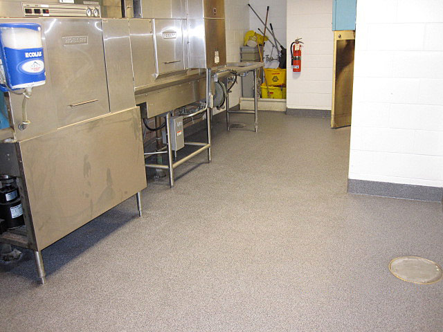 Seamless Flooring System for Restaurant Kitchens