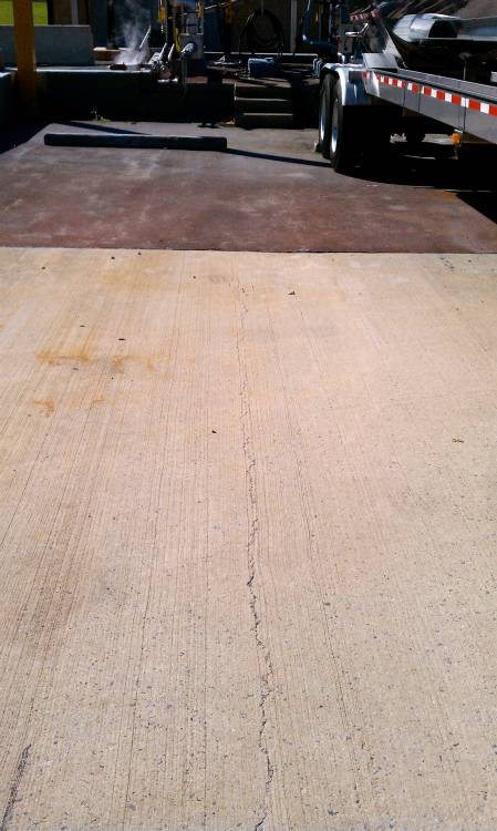 Chemical salts loading dock was staring to show signs of deterioration.
